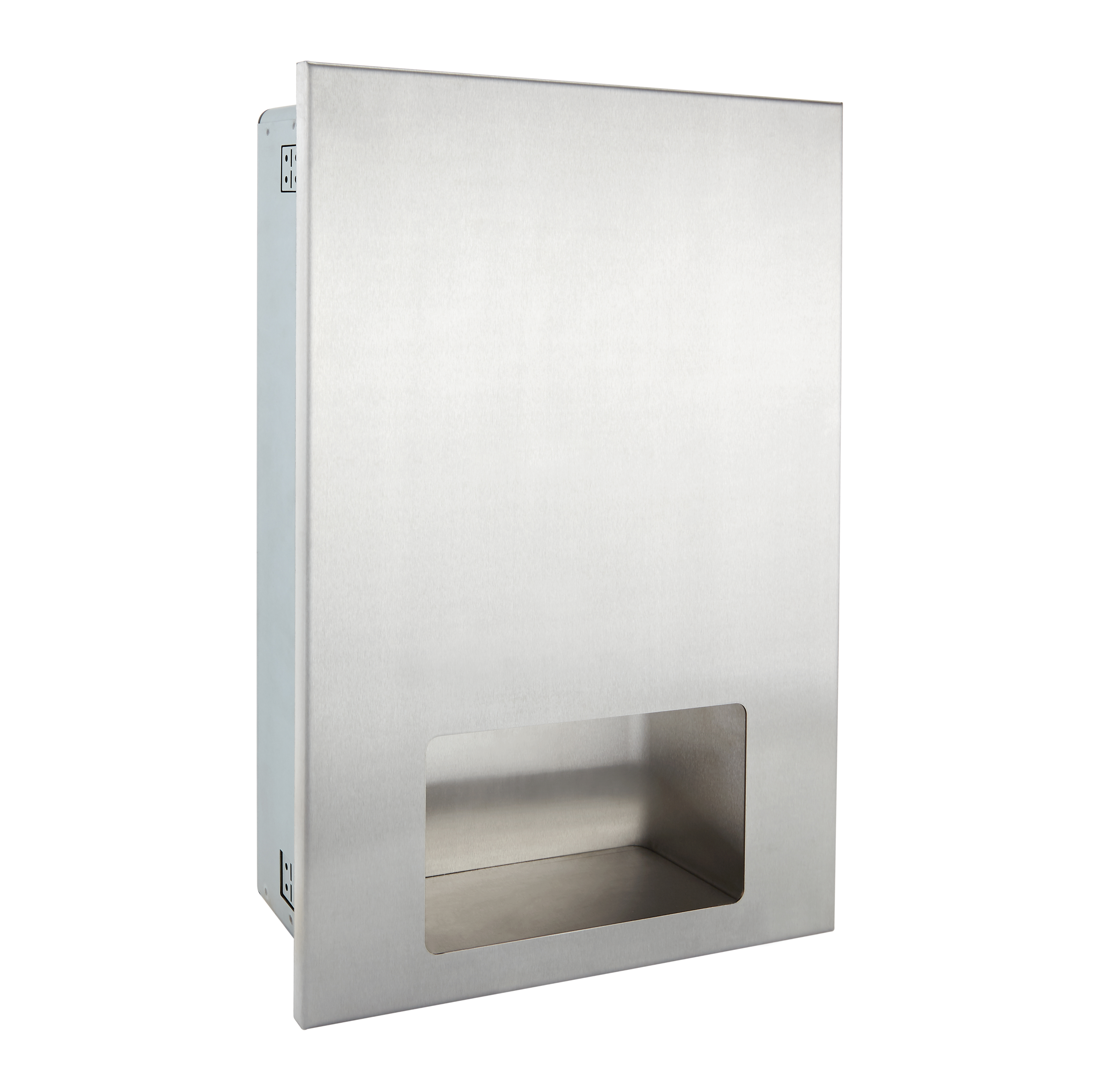 Stainless Steel Recessed Dispenser and Hand Dryer